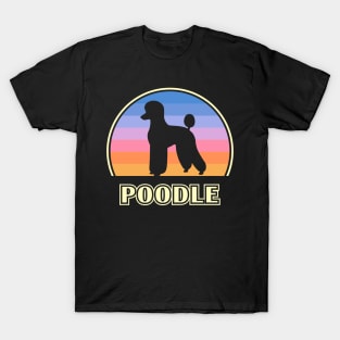 Poodle Vintage Sunset Dog T-Shirt